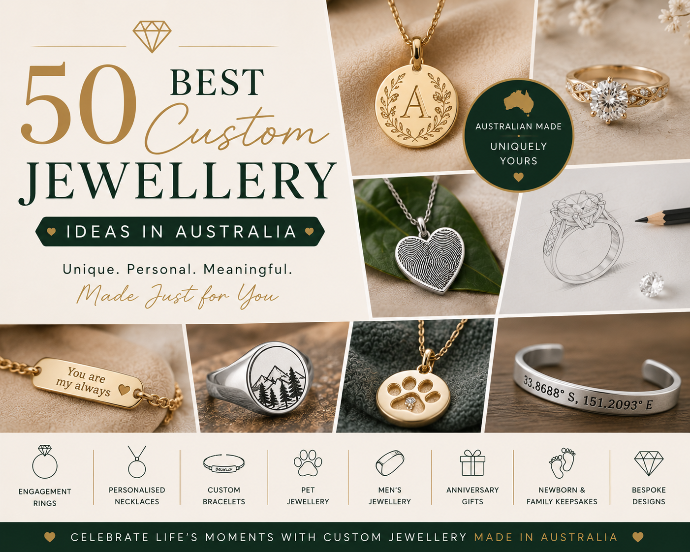 50 Best Custom Jewellery Ideas in Australia-valentinesilverinternational