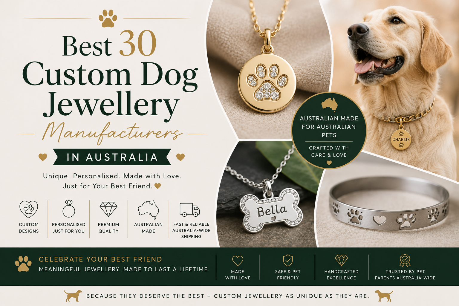 Best 30 Custom Dog Jewellery Manufacturers in Australia-valentinesilverinternational