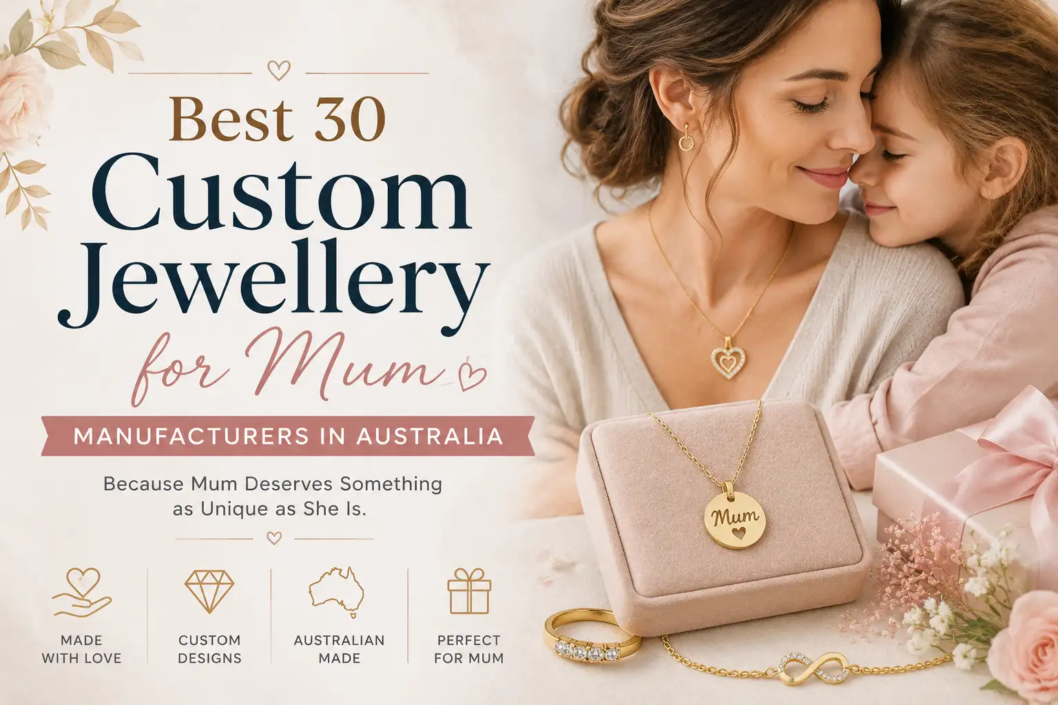 Best 30 Custom Jewellery for Mum Manufacturers in Australia-valentinesilverinternational