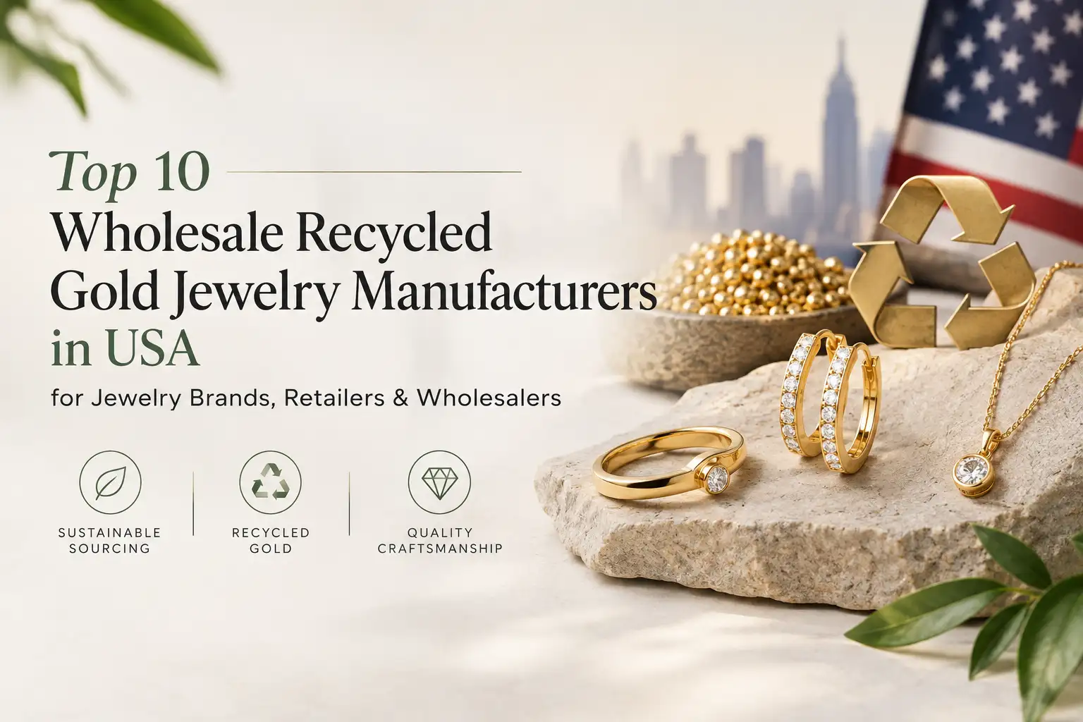 Top 10 Wholesale Recycled Gold Jewelry Manufacturers in USA for Jewelry Brands, Retailers & Wholesalers-valentinesilverinternational