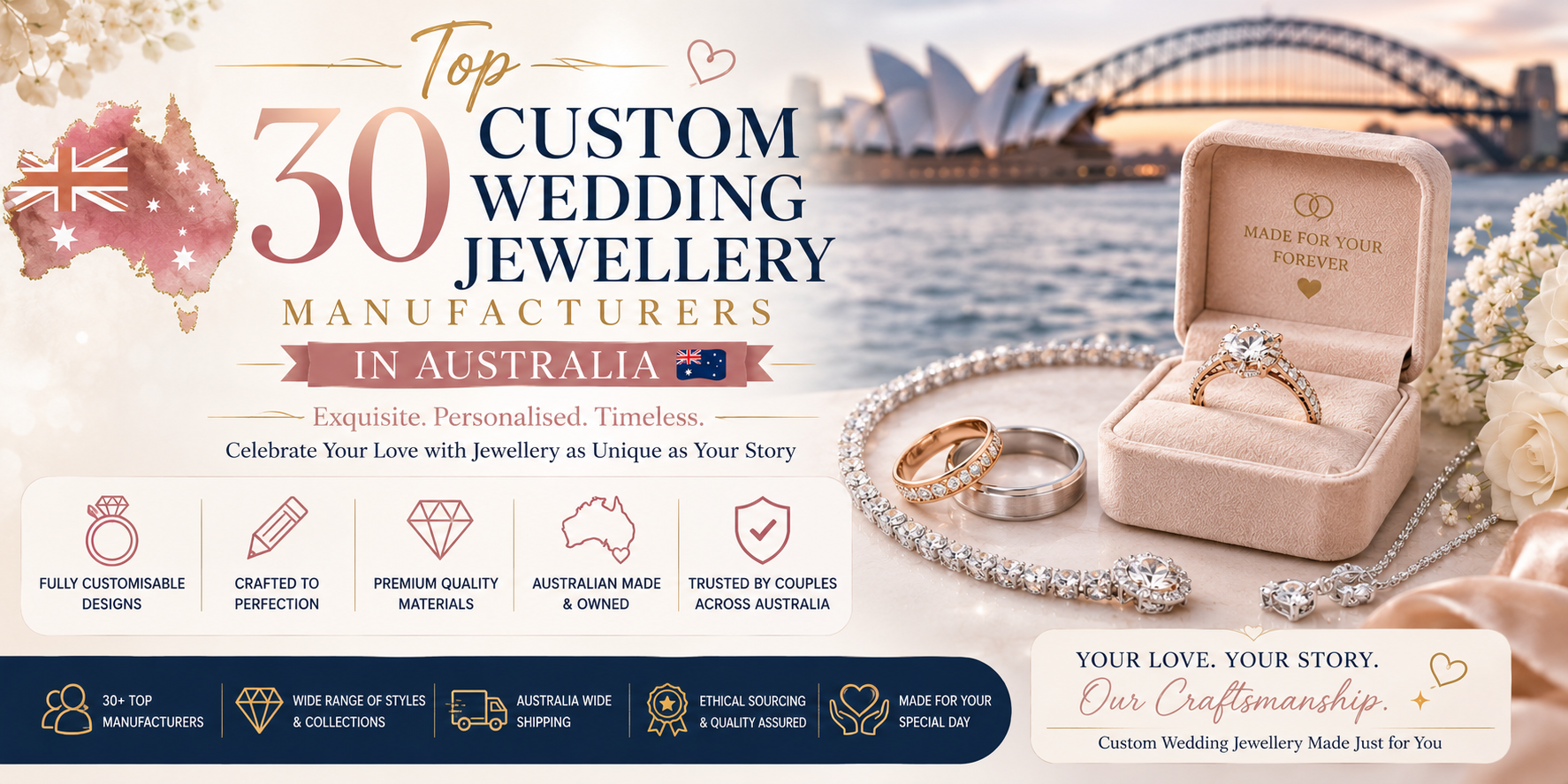 Top 30 Custom Wedding Jewellery Manufacturers in Australia-valentinesilverinternational